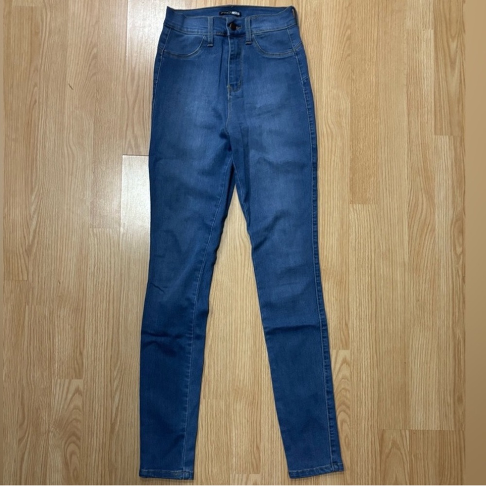 Fashion Nova High Rise Stretchy Blue Jeans